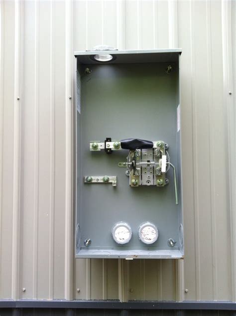 mounting meter box to metal building|metal siding meter box problems.